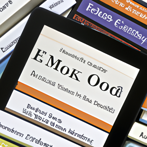 An image showing a collection of e-books on an Amazon Kindle device.